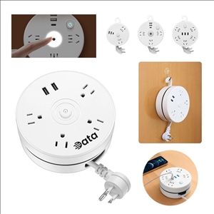 Retractable Pull-Out Power Strip